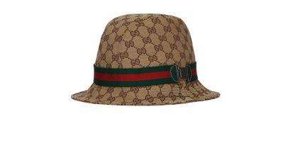 Gucci GG Bucket Hat, &pound;150, Accessories, Beige, Canvas, Front view
